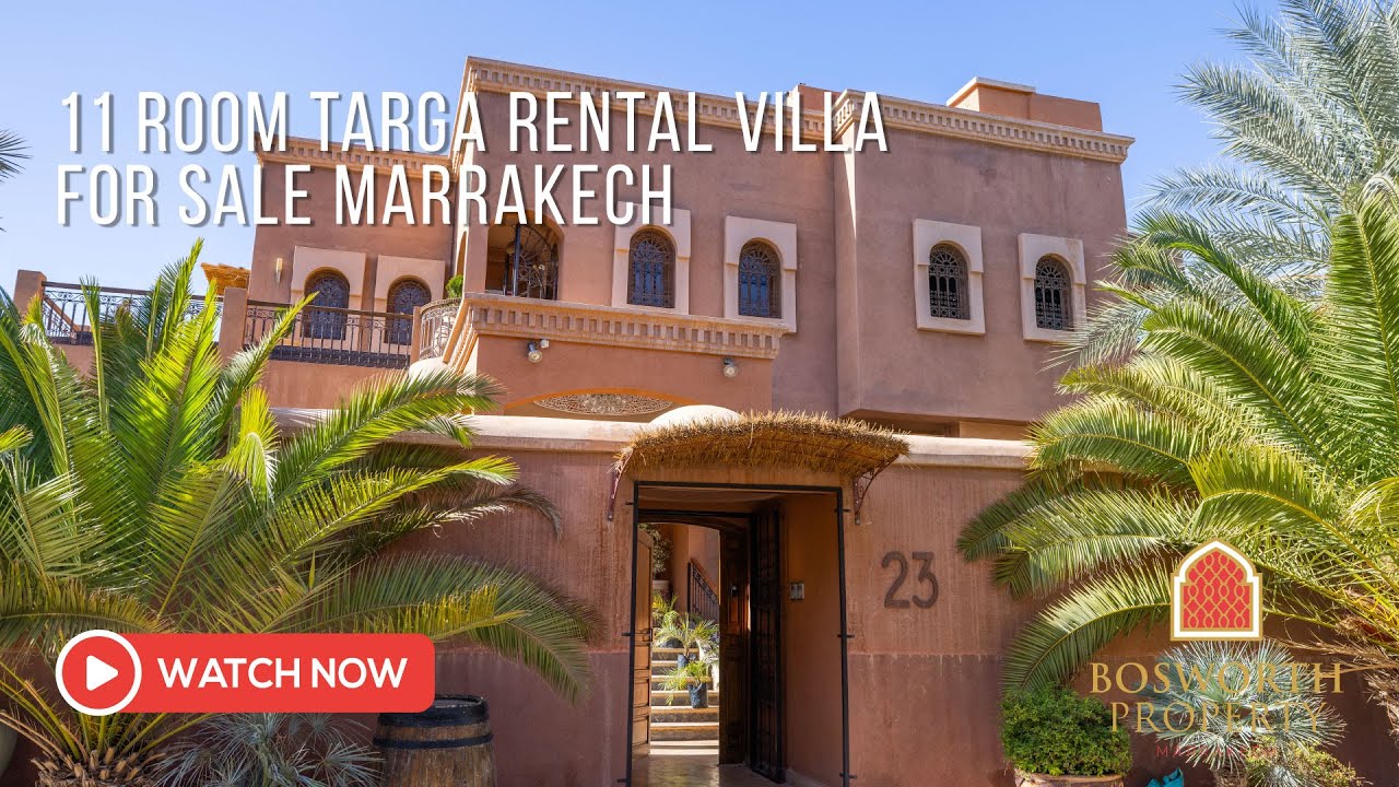 11 Room Targa Rental Villa For Sale Marrakech