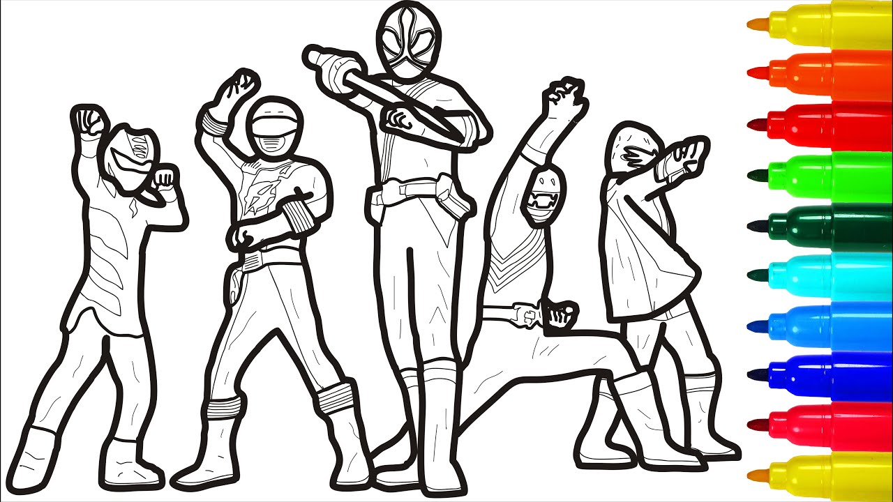 Power Rangers Super Megaforce Coloring Pages