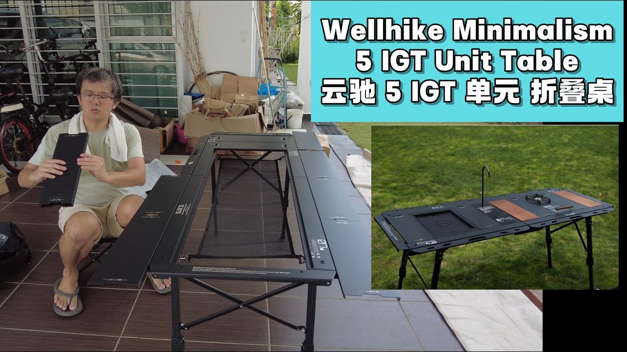 374 Wellhike 5 IGT Table桌 真的需要怎么多单元？⛺🖤酷黑 可拓展+无极升降⚙️ | Playable Table 💡✨ | Meja Multi Function🔥Laras!