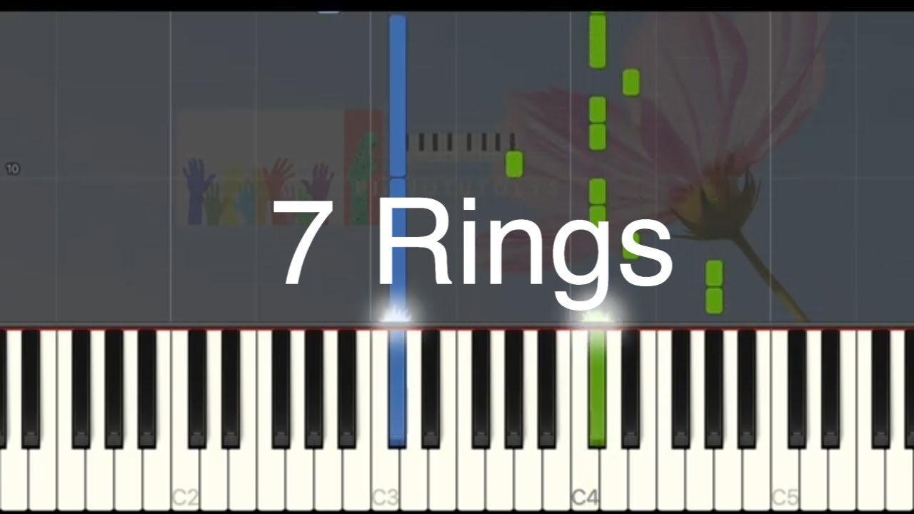 7 Rings - Ariana Grande - Easy piano tuto