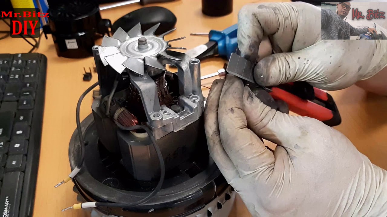 Shini Vacuum Loader Motor, Replacement of Damage CARBON BRUSH