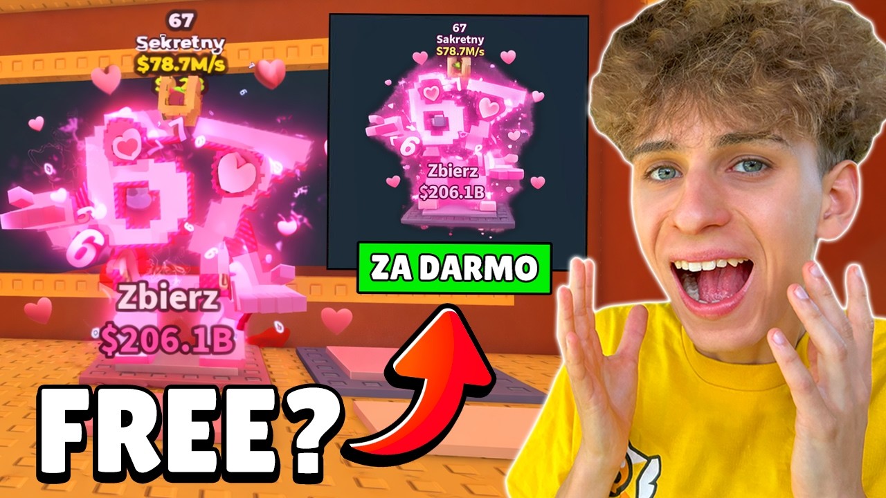SAMMY ROZDAJE NOWE *WALENTYNKOWE 67* DLA KAŻDEGO w STEAL A BRAINROT? 🥰