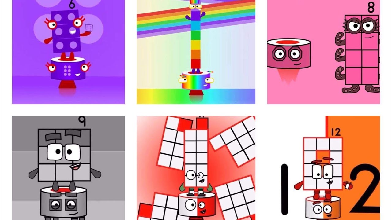 ⭐NEW⭐NUMBERBLOCKS Times Tables 6 - 12 Compilation⭐