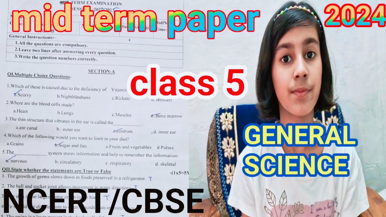 science test paper class 5, science question paper class 5 science exam paper  mid term exam paper