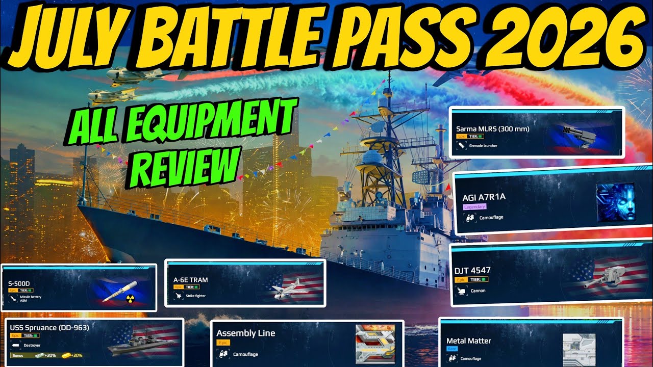 Modern Warships July Battle Pass 2026 &ndash; Worth It?
