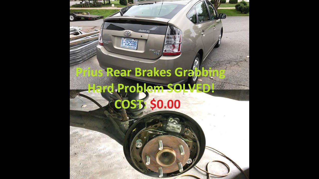 Prius Rear Brakes Grabbing At Low Speeds Solved In 15 Mins