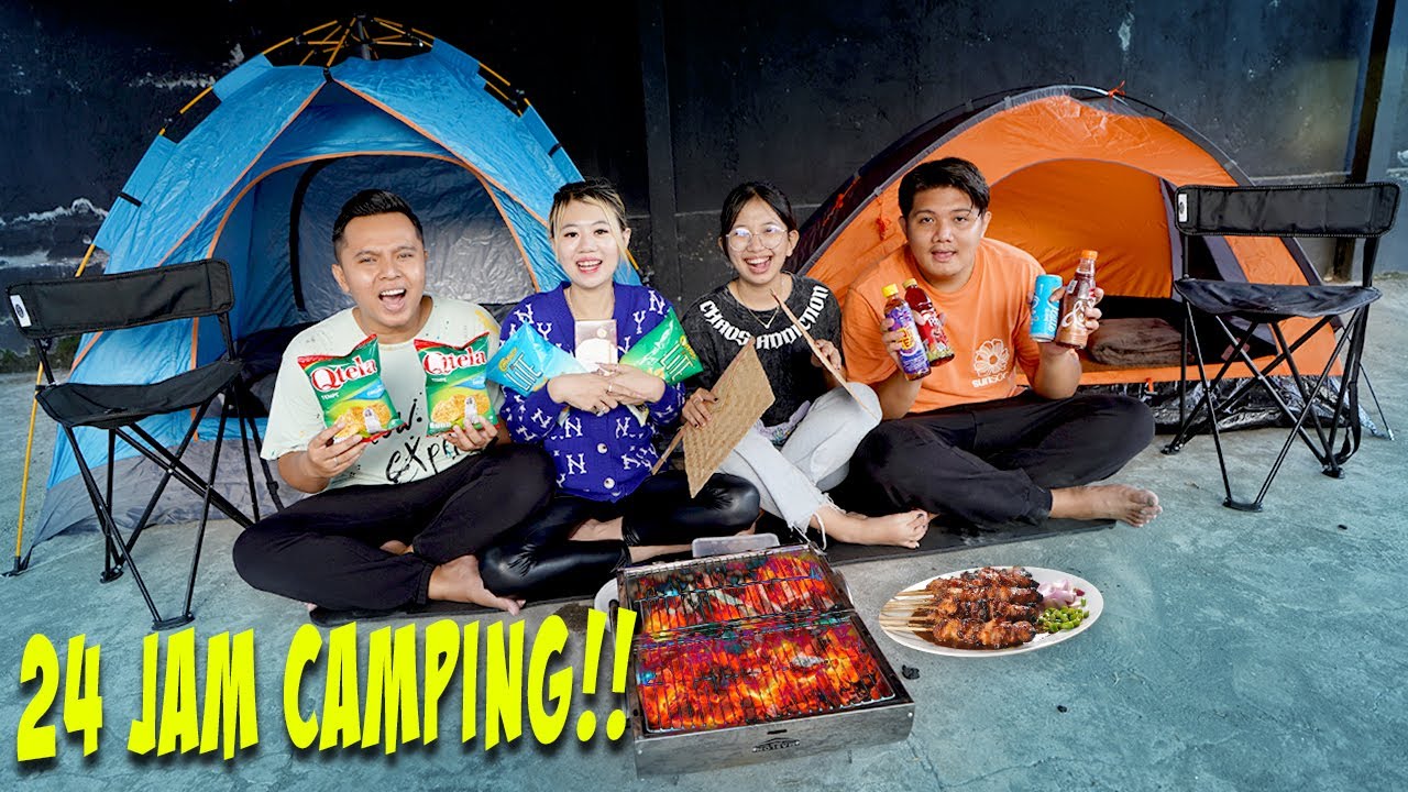 24 JAM CAMPING DI GARASI!! MALAMNYA KITA PRANK PUTRI!!