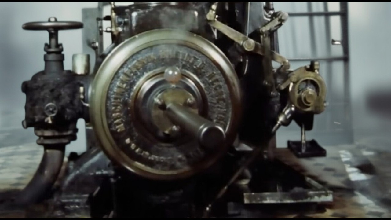 Watch This Massive Steam Engine Run a Working Factory