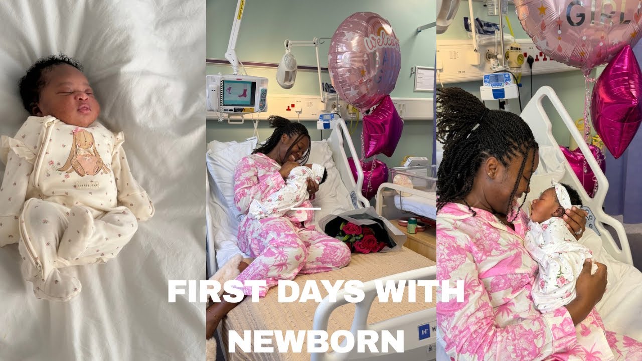 FIRST DAYS WITH A NEWBORN, going back home + baby photoshoot