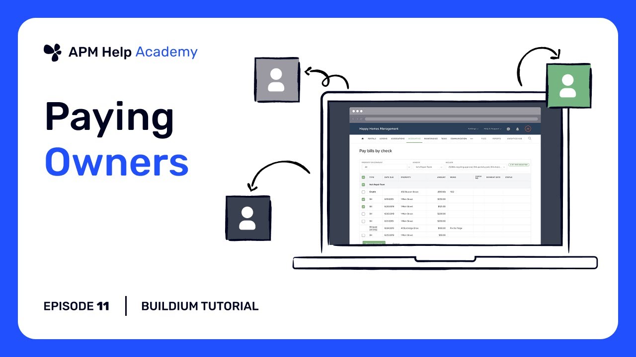 Buildium Training - Ep. 11 Paying Owners