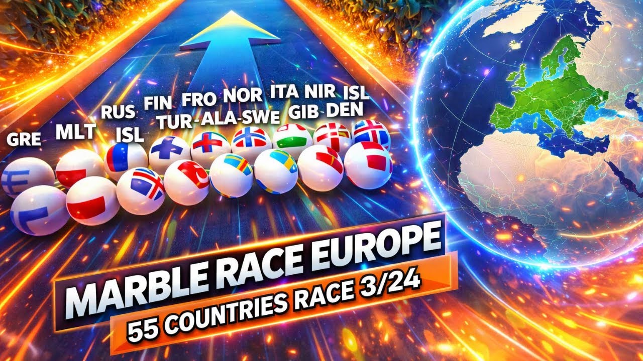 F1 Marble Race 🇪🇺 EUROPE S3: Race 3/24 Leaderboard ASMR