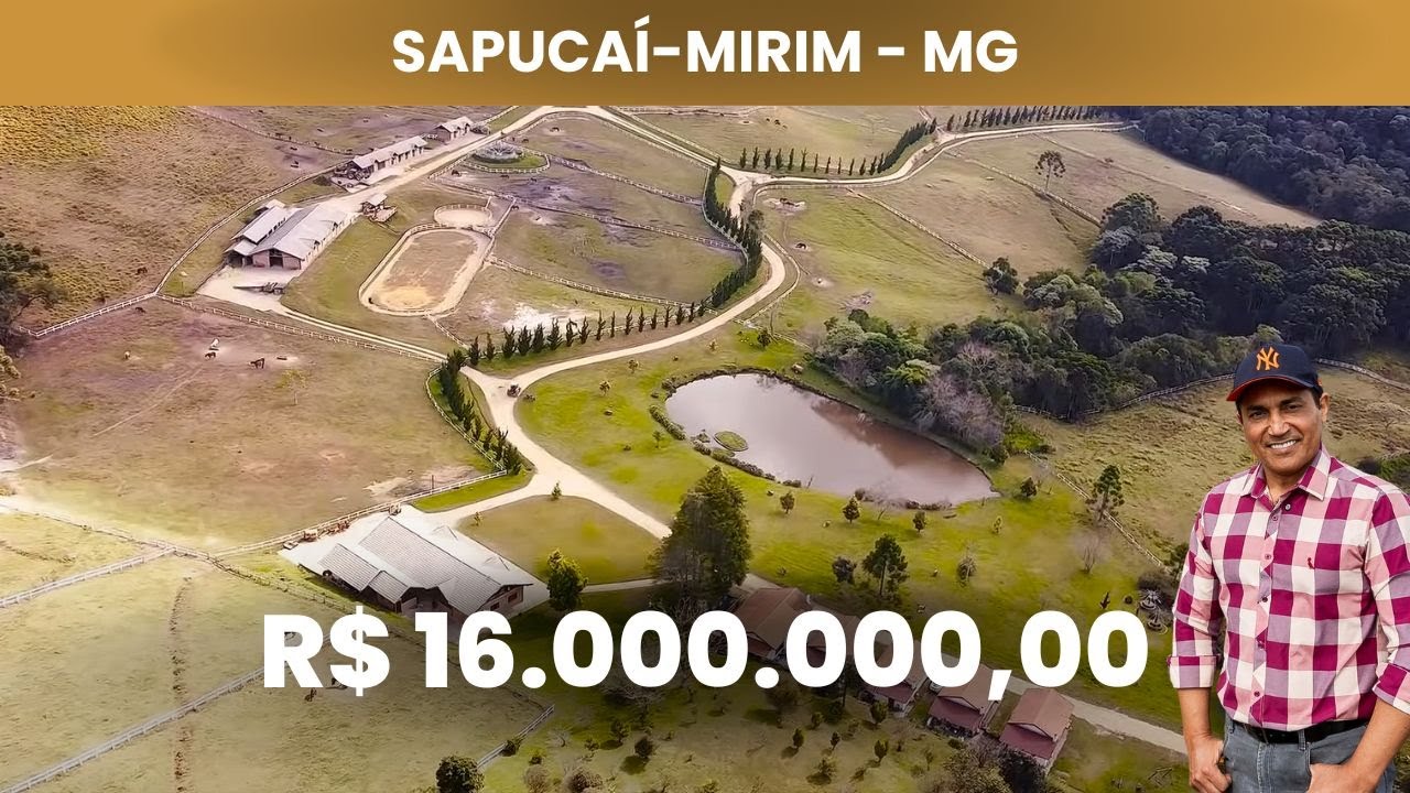 VENDIDA - HARAS ESPETACULAR à Venda em Sapucaí Mirim/MG - Fazenda com 288 Hectares | Surpreenda-se!