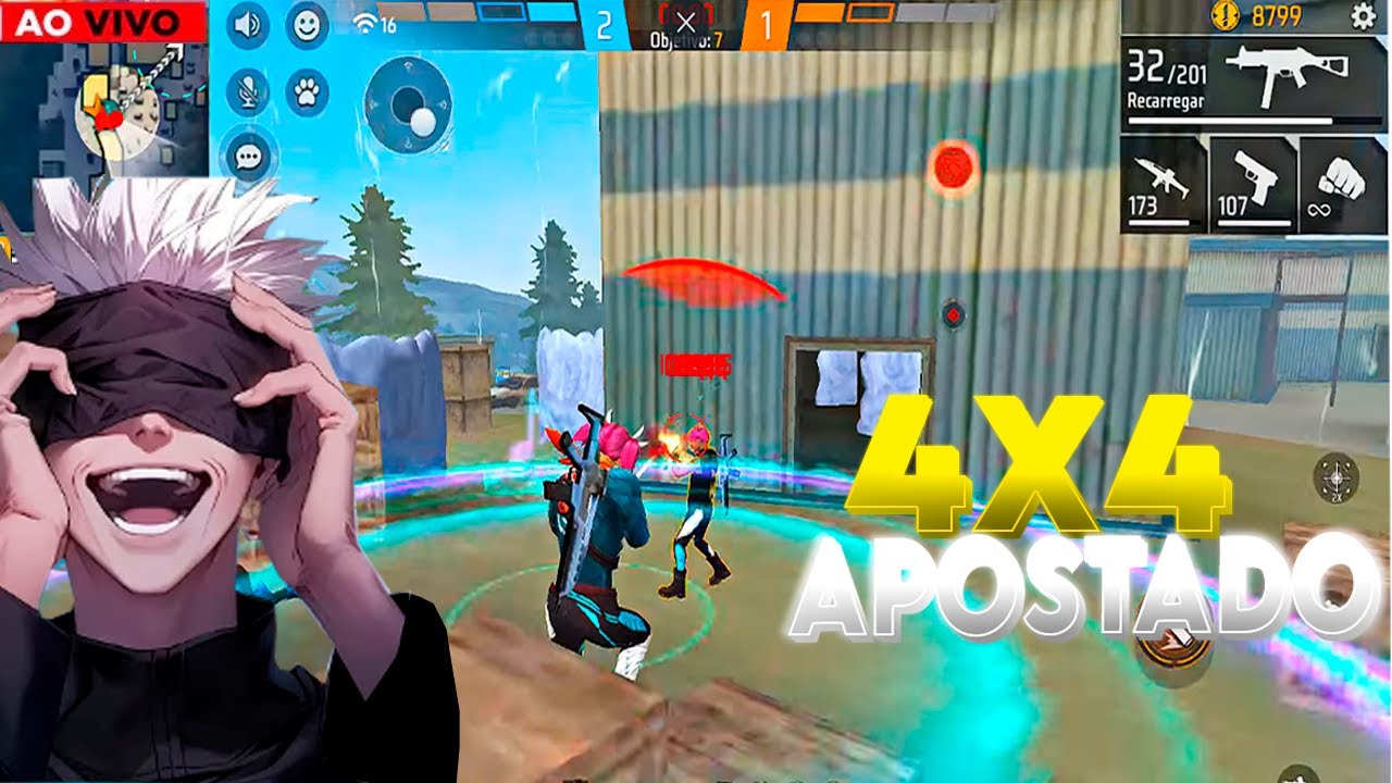 LIVE ON ,FREE FIRE AO VIVO 💜4X4 COM INSCRITOS ,COM MELHOR EMULADOR+ SENSI MORANGO, SALINHA INFINITA