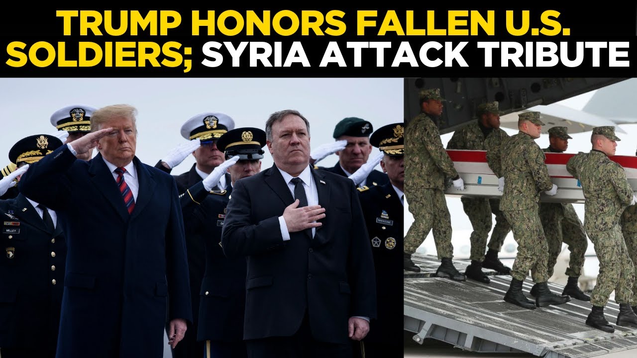 TRUMP HONORS FALLEN HEROES LIVE | President Attends Dignified Transfer for Soldiers Killed in Syria