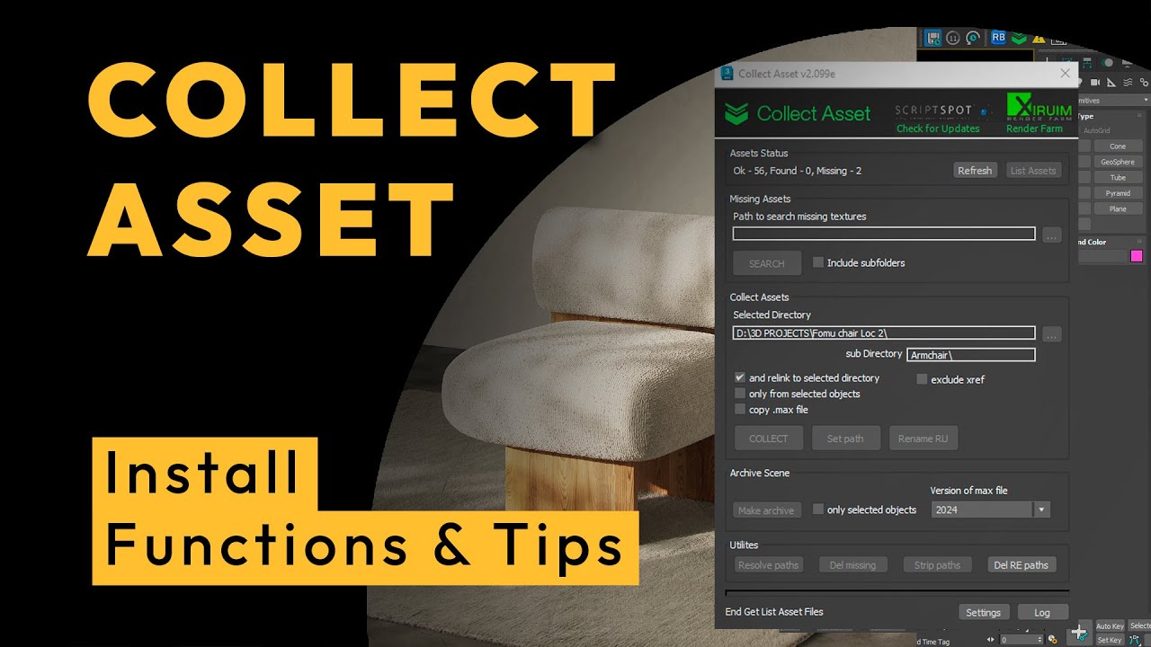 Collect Asset - The most detailed review, Installation, Functions, Useful tips
