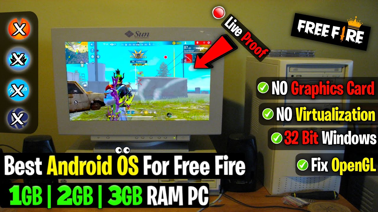 (New) Best Android OS For Free Fire Low End PC