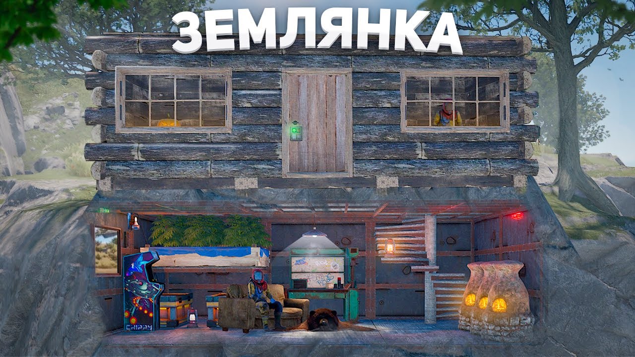 My secret dugout protected by cameras in Rust