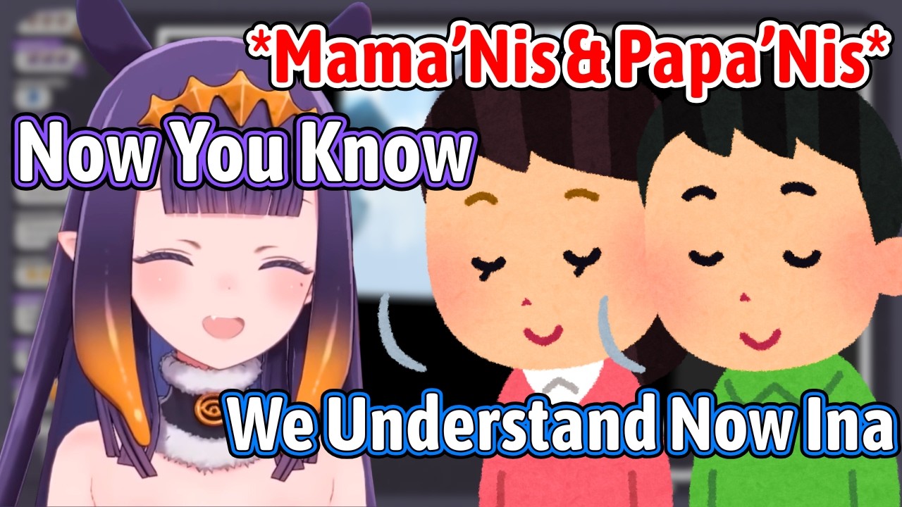 Papa'Nis And Mama'Nis Now They Knew Why Ina Have This Thing So Much In Japan【Hololive EN】