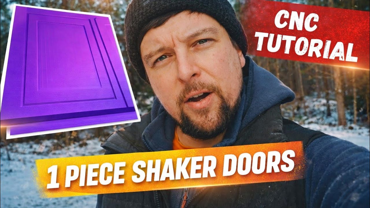 How to Make 1 Piece Shaker Doors on a CNC Machine!