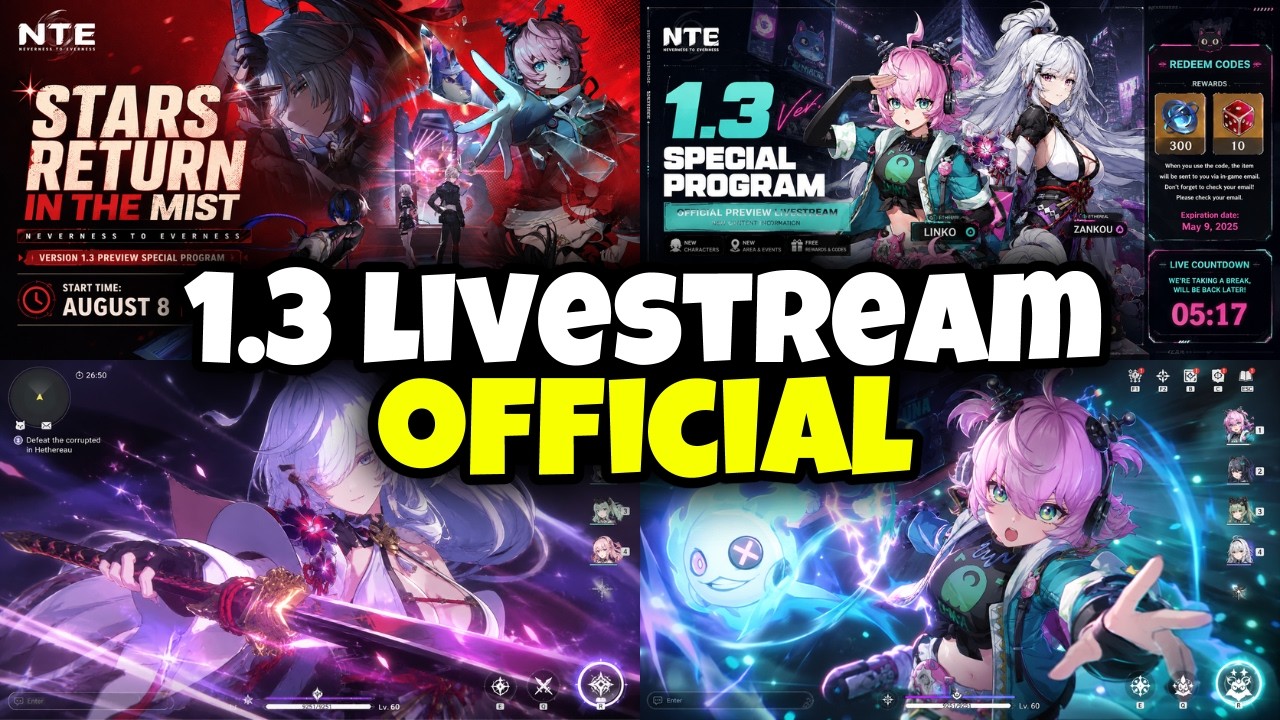 IT'S OFFICIAL!!! 1.3 SPECIAL PROGRAM DATE CONFIRMED + 3 FREE CODES INCOMING! [NTE]
