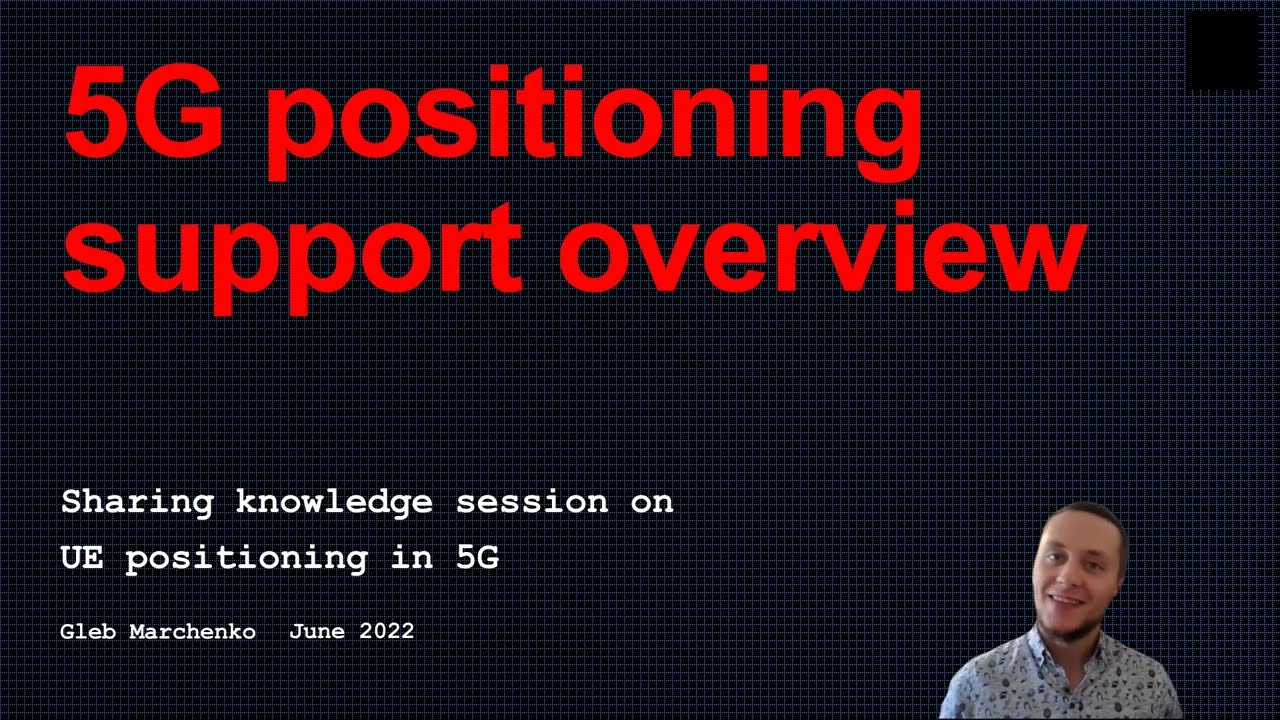 5G Course - 5G UE positioning and localization technics