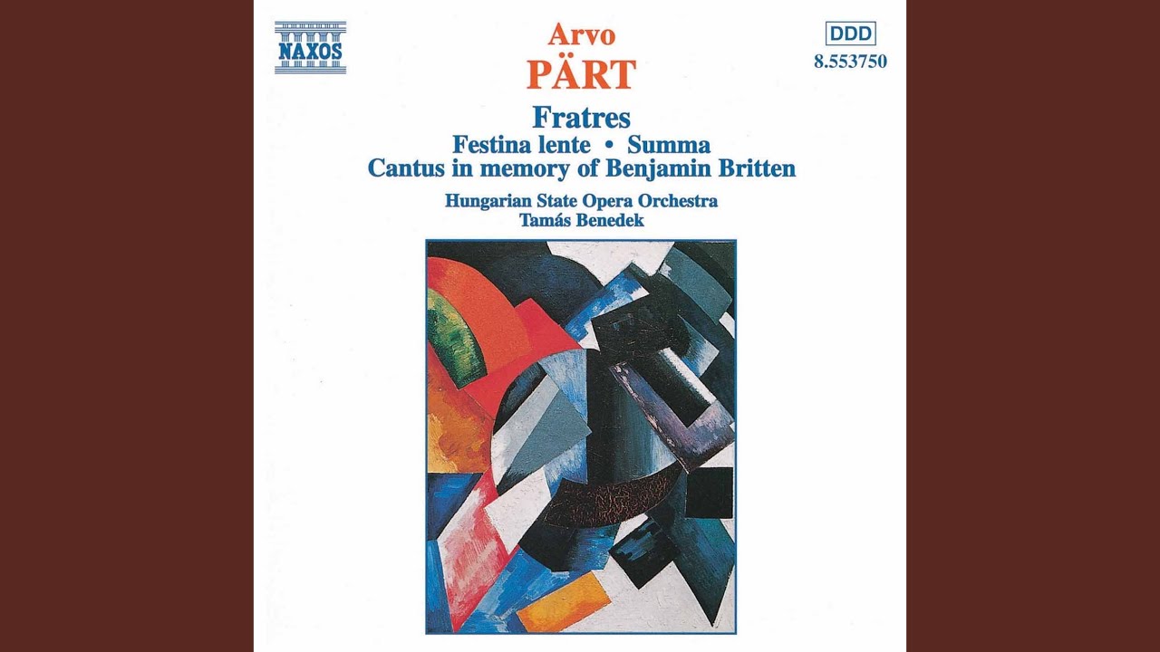 Fratres for Strings and Percussion