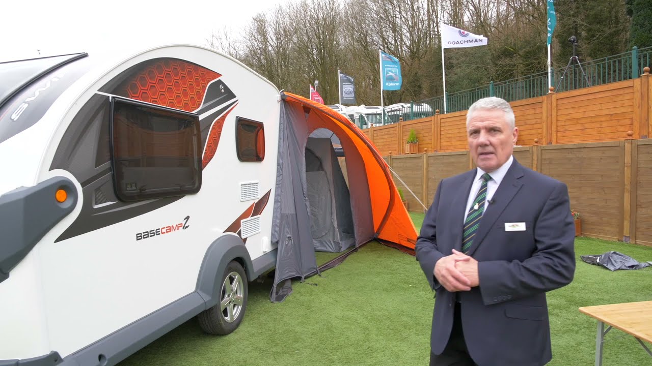 Демонстрационное видео модели Swift Basecamp 2 2021 года, включая тент Vango Airbeam RVA1