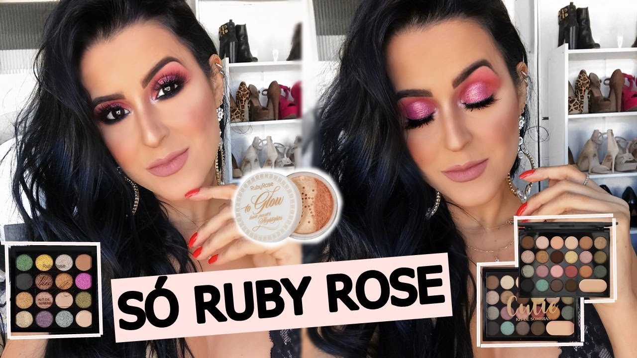 MAKE COMPLETA TESTANDO LANÇAMENTOS DA RUBY ROSE