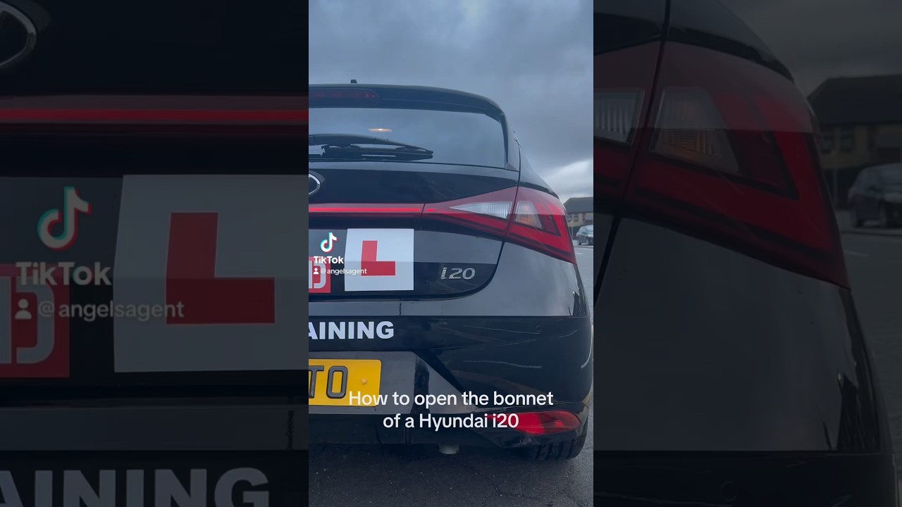 How to open the bonnet of a Hyundai i20 2023￼