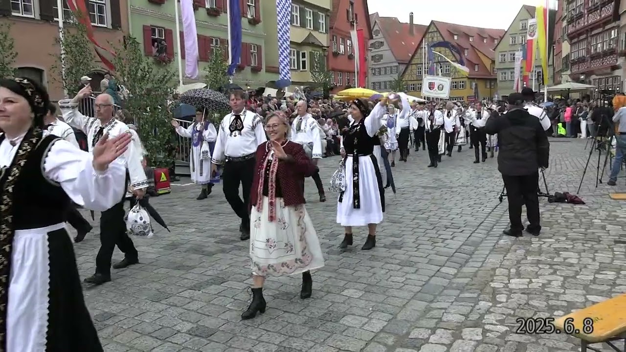 Trachtenumzug - 2025 - - 75.Heimattag der Siebenbürger Sachsen in Dinkelsbühl