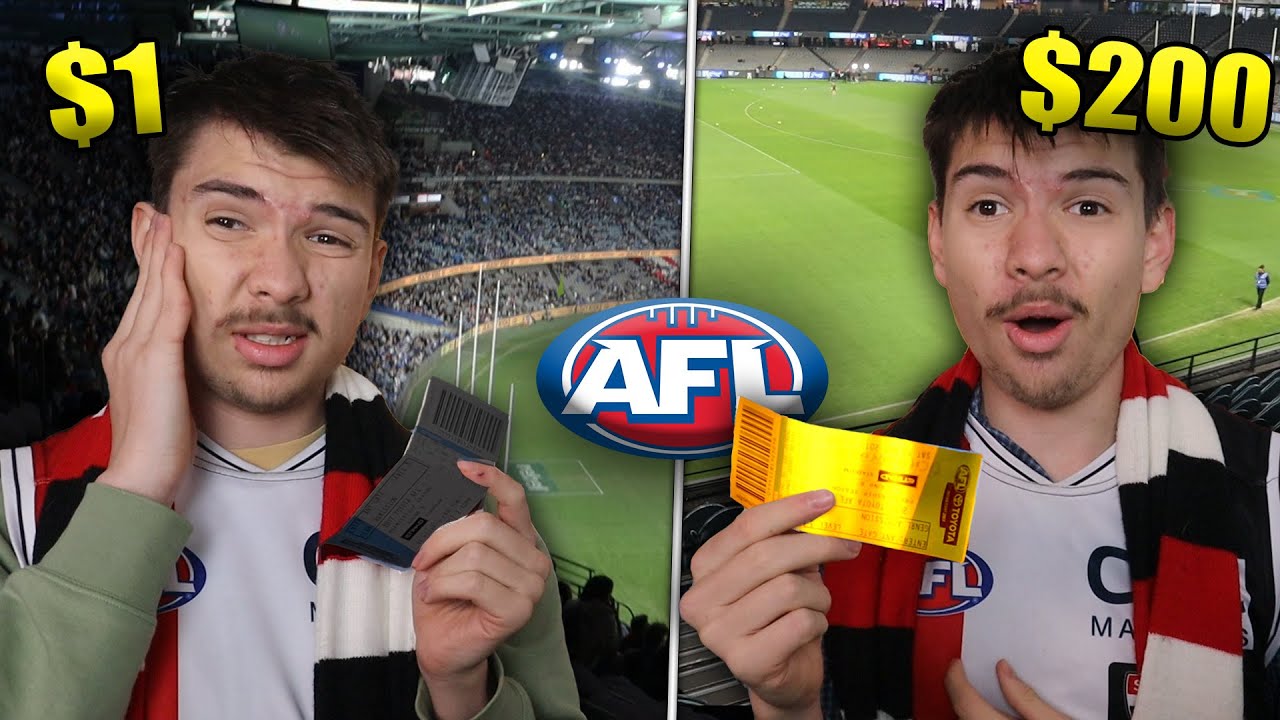 $1 Ticket vs $200 AFL Ticket
