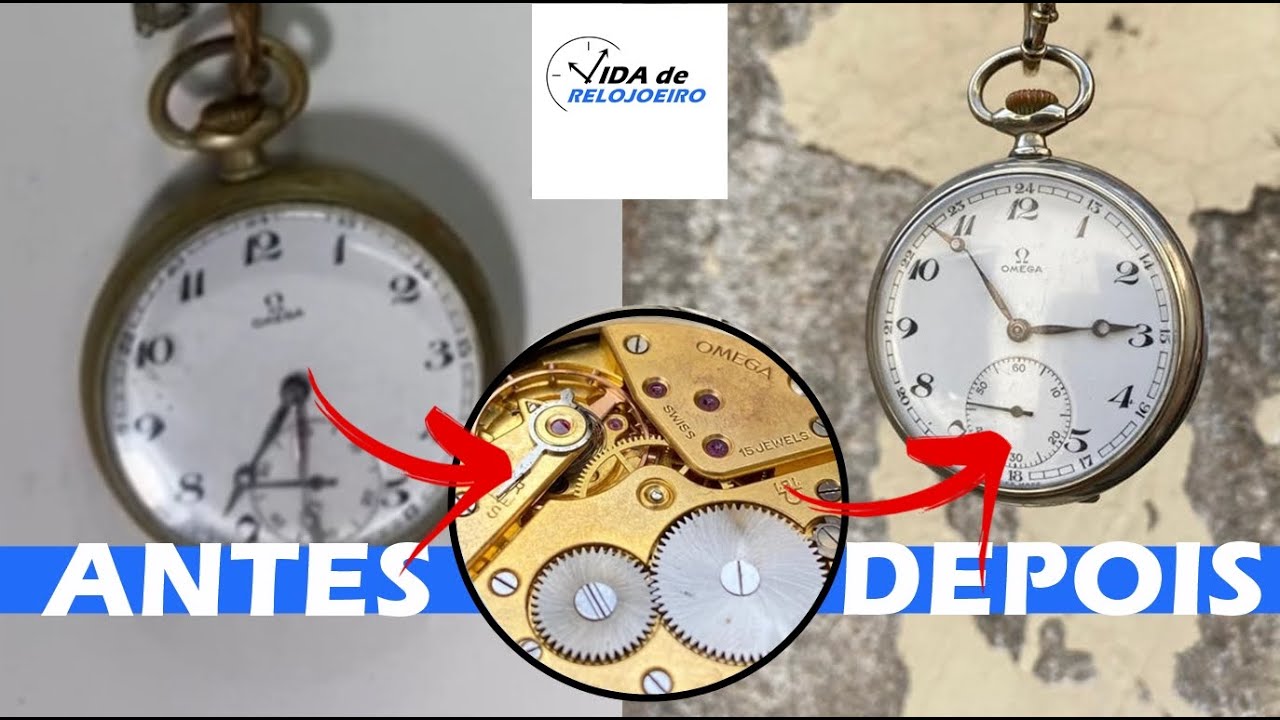 Relógio Omega de Bolso - Revisão geral
