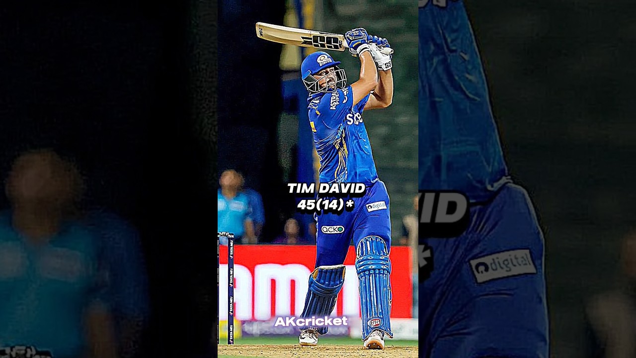 Remember this match mi vs rr|| tim david 45(14)* 😮|| #shorts #cricketshorts #youtubeshorts #ipl