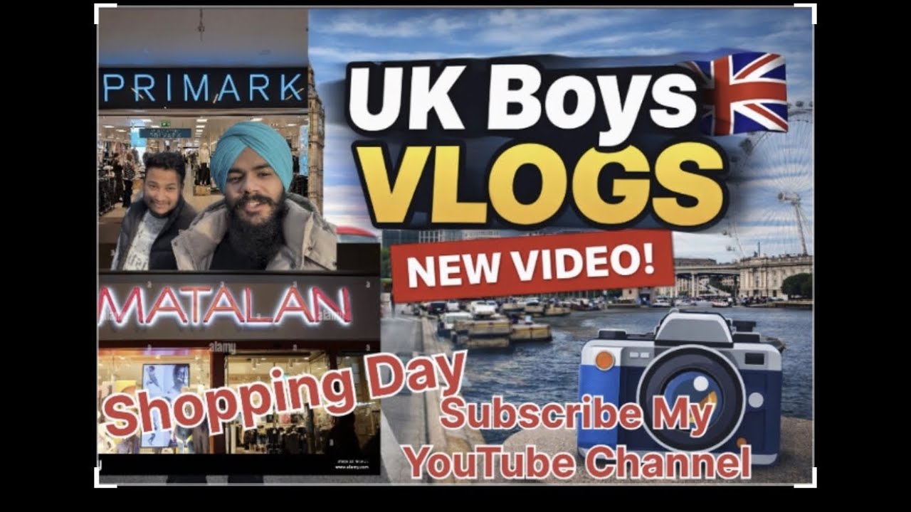 UK Boys Shopping Day Vlog 🇬🇧 | London Market & Mall Fun Shopping Day in UK 🛍️ | UK Boys Vlog