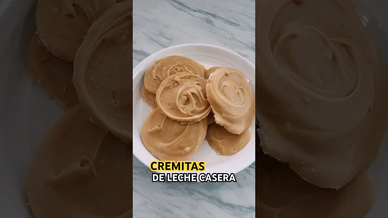 Cremitas de Leche Casera - Receta Cubana #recetas #shorts #postres