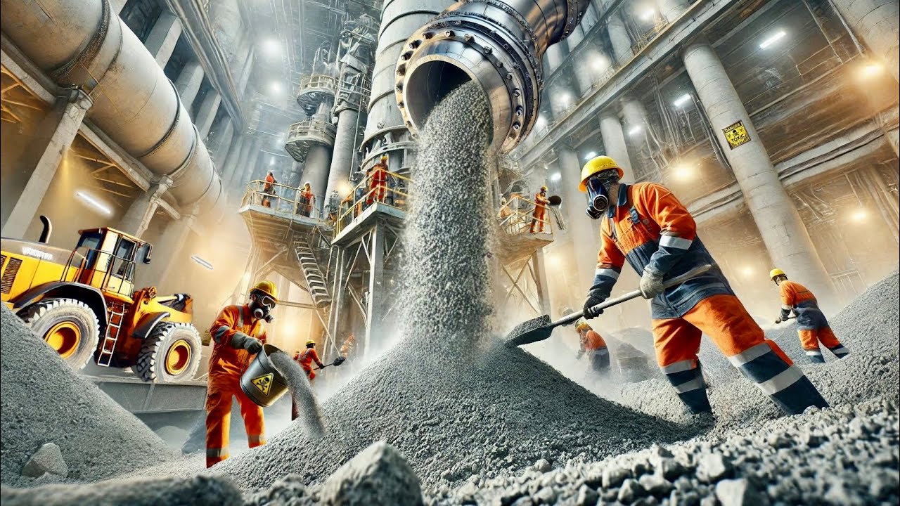 Как производится цемент 🏗️ | Процесс производства 🏭