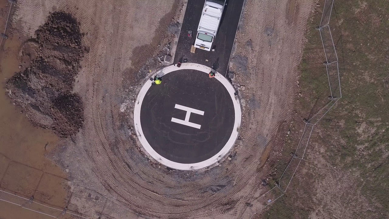 Helipad construction - start to finish