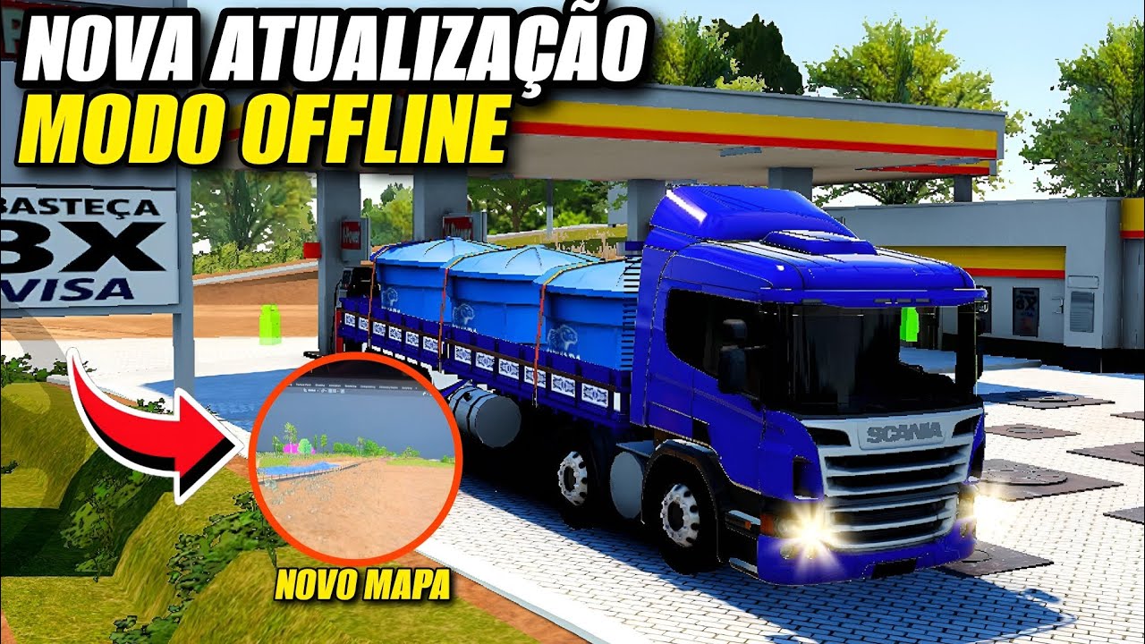 NOVA ATUALIZAÇÃO -Truckers Brasil Online MODO OFFLINE NOVO MAPA 