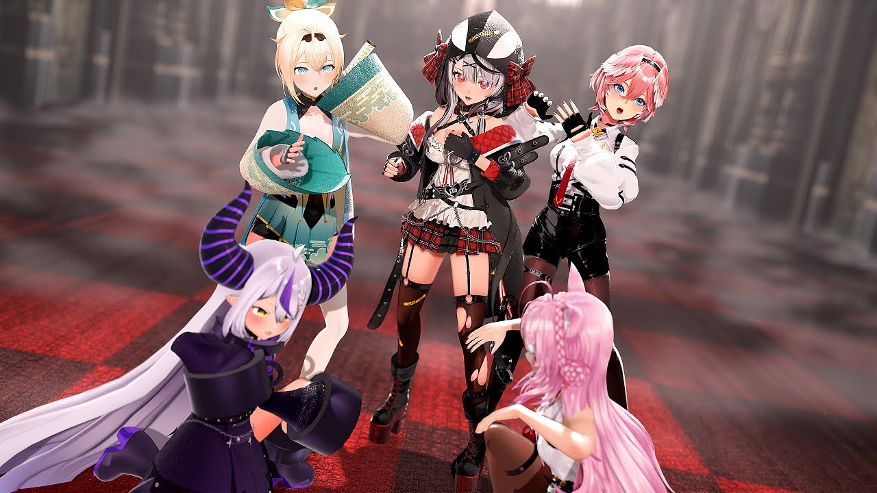 【MMDホロライブ】秘密結社holoX（ホロライブ六期生）／一騎当千【バーチャルYouTuber】【4K60fps】Ray-mmd