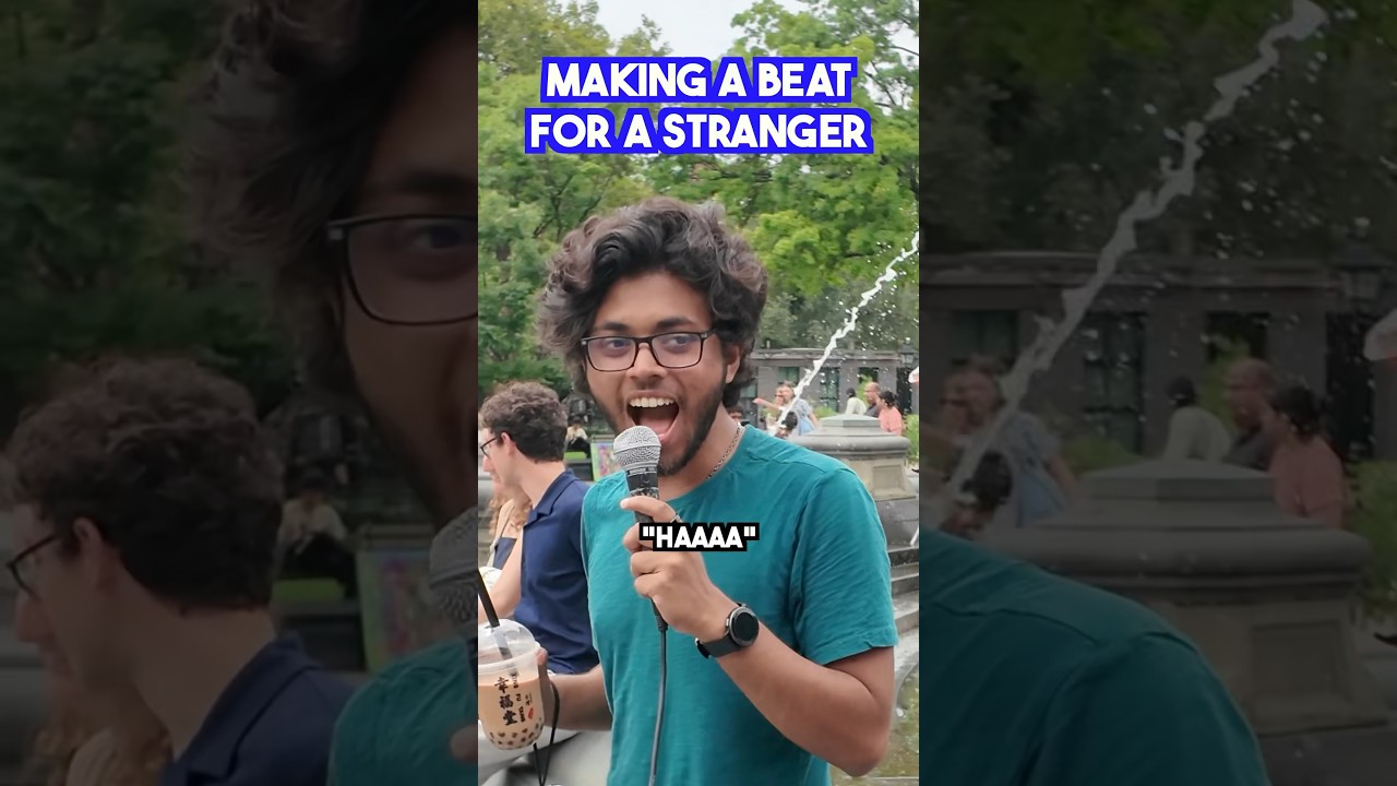 Made a beat with his voice! 😆 #beatbox #loopstation #