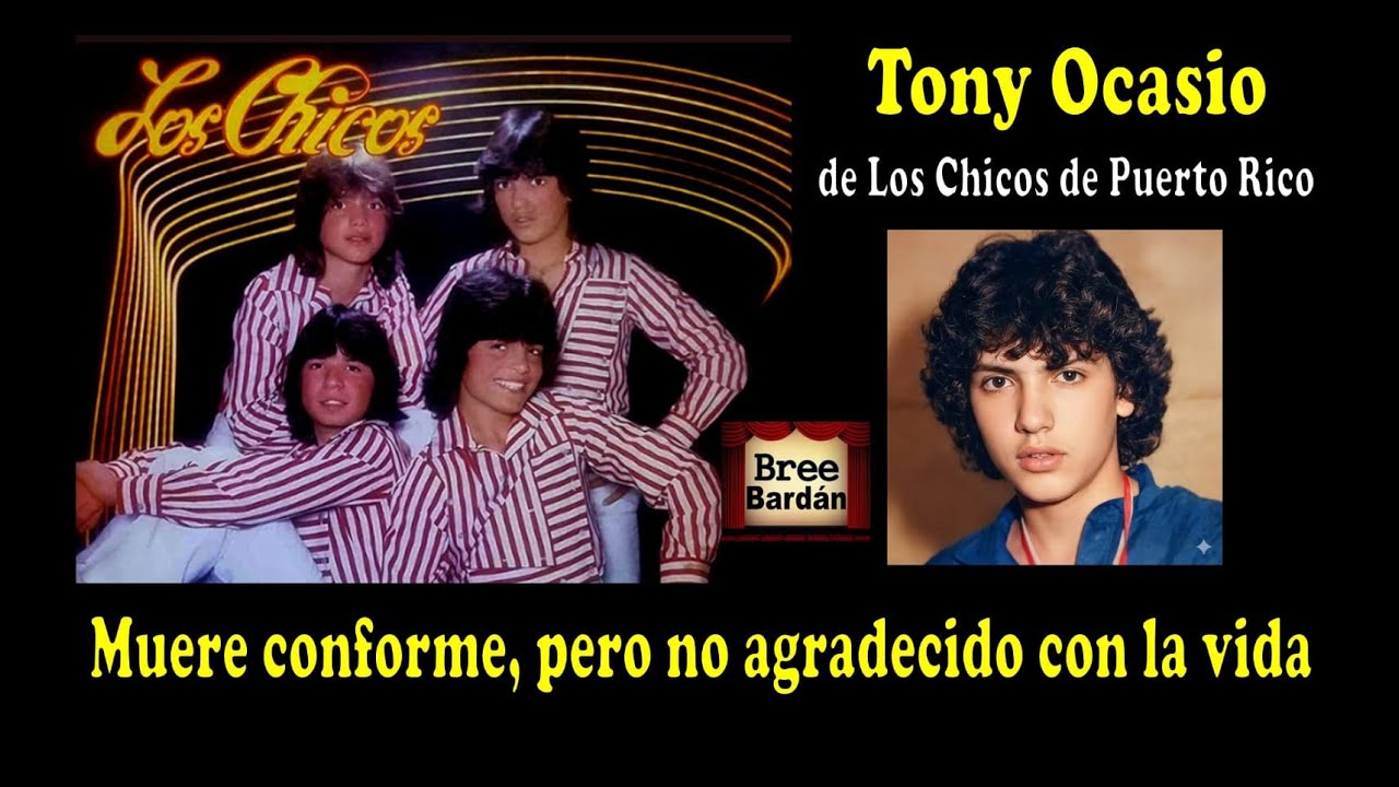 Tony Ocasio Muere conforme pero no agradecido con la vida