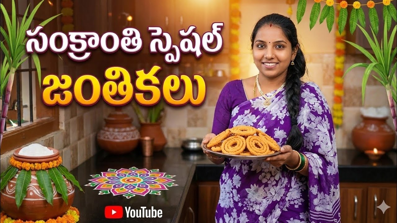 సంక్రాంతి స్పెషల్ జంతికలు & చాలా టేస్టీగా క్రిస్పీగా 😋😋#simple way#YouTube video
