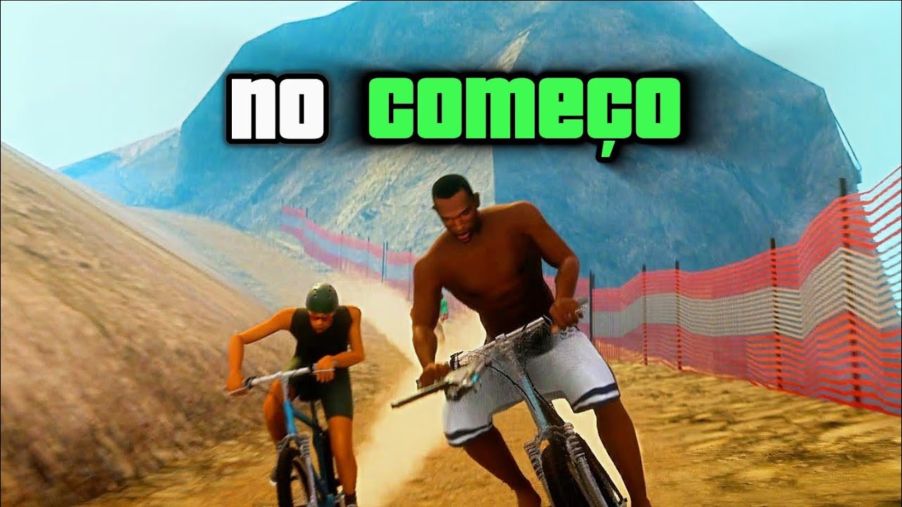 FICANDO Com PERICIA MAXIMA NA BIKE no INÍCIO do GTA San Andreas.