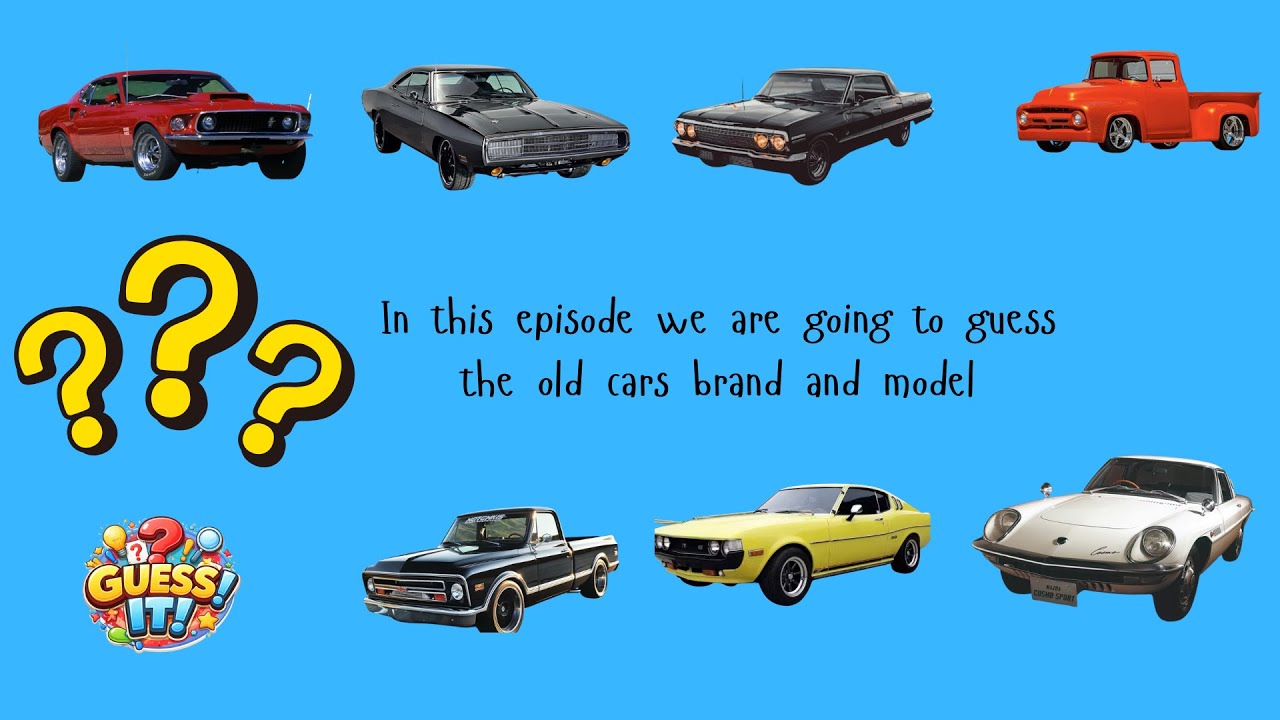 Can you guess these old cars?