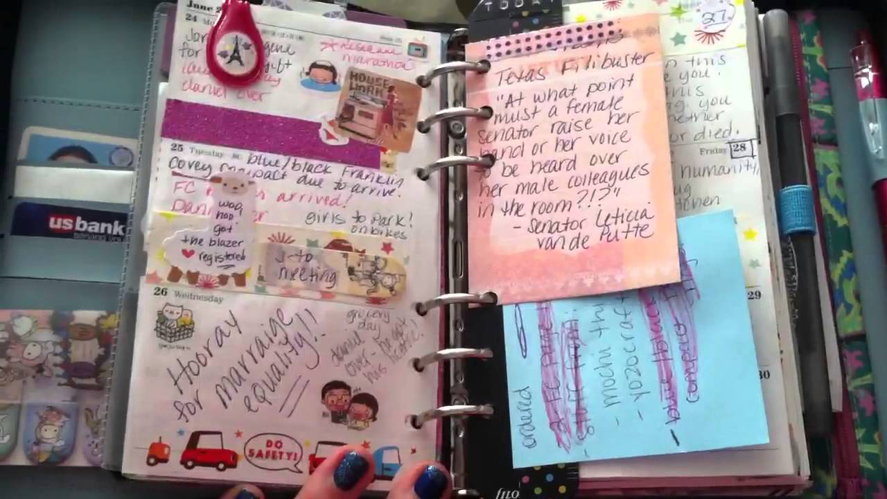 A look inside my Franklin Covey planner
