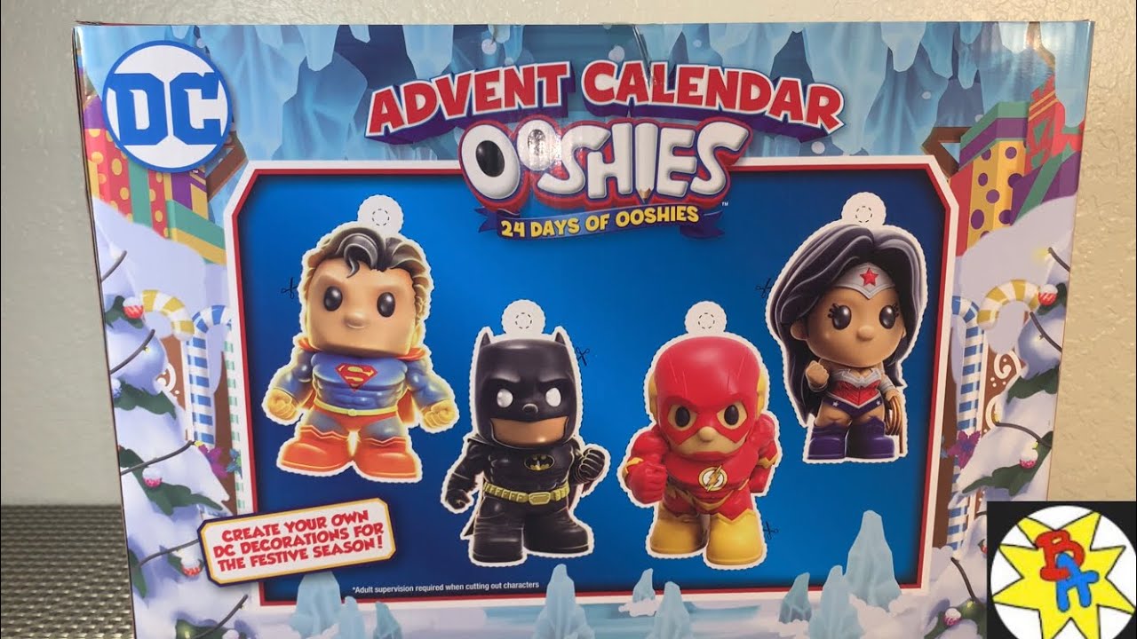 Ooshies DC Superheroes Advent Calendar 2022 Head Start Big Lots 24 Days of Christmas Pencil Toppers