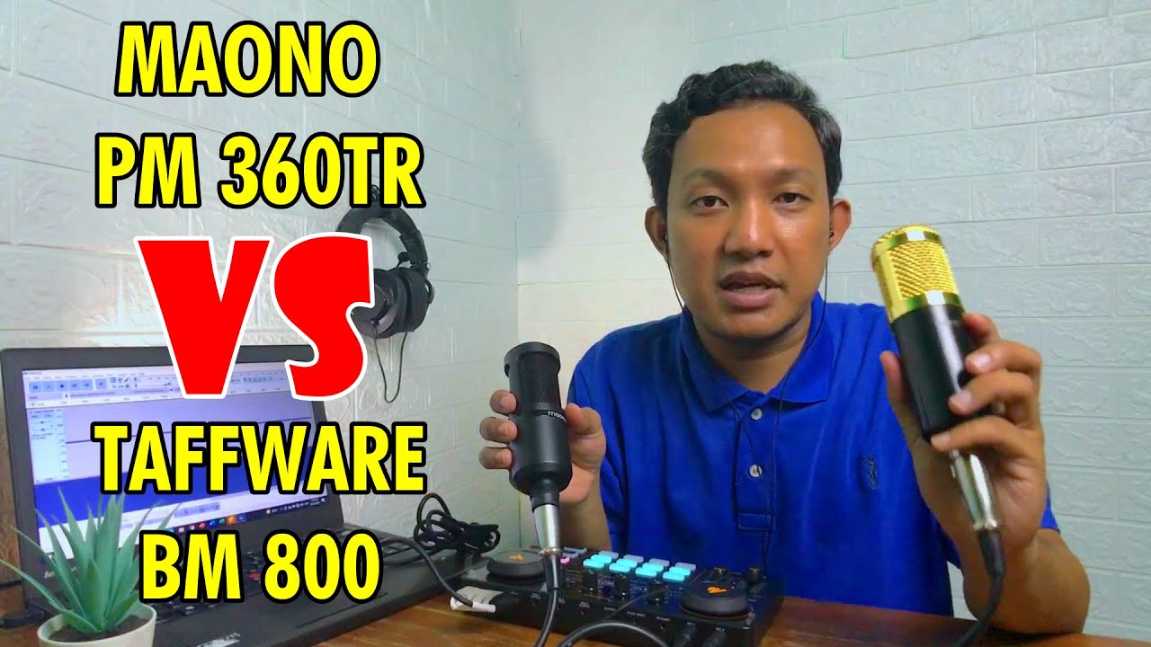 Mic Condenser 300 ribuan | Maono PM 360TR VS Taffware BM 800