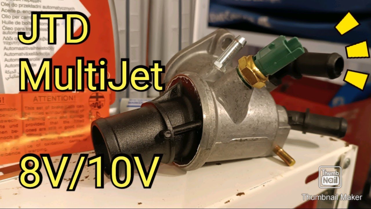 How to replace thermostat on 1.9 8V and 2.4 10V JTD and MultiJet engines