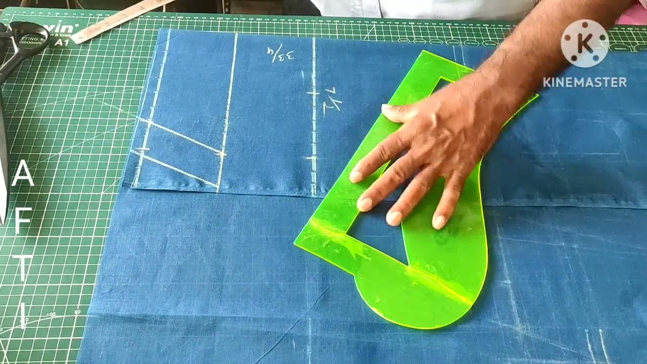 Centre Gap blouse cutting 36 size Tamil
