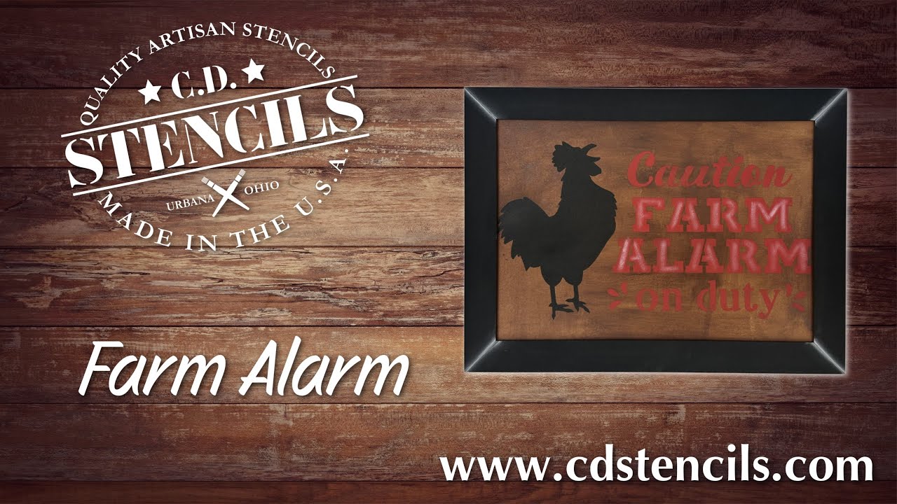 Semi Pro Stenciling with Jen and Lindsey - Farm Alarm
